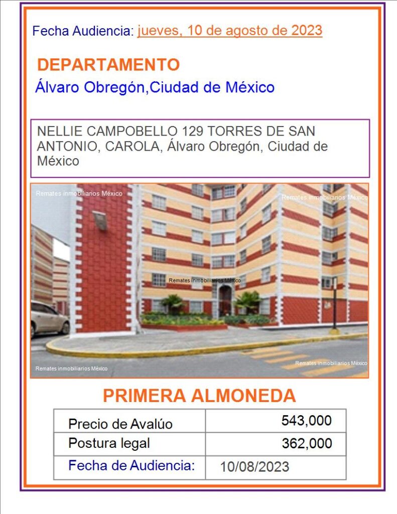 REMATE JUDICIAL DEPARTAMENTO TORRES DE SAN ANTONIO, CAROLA